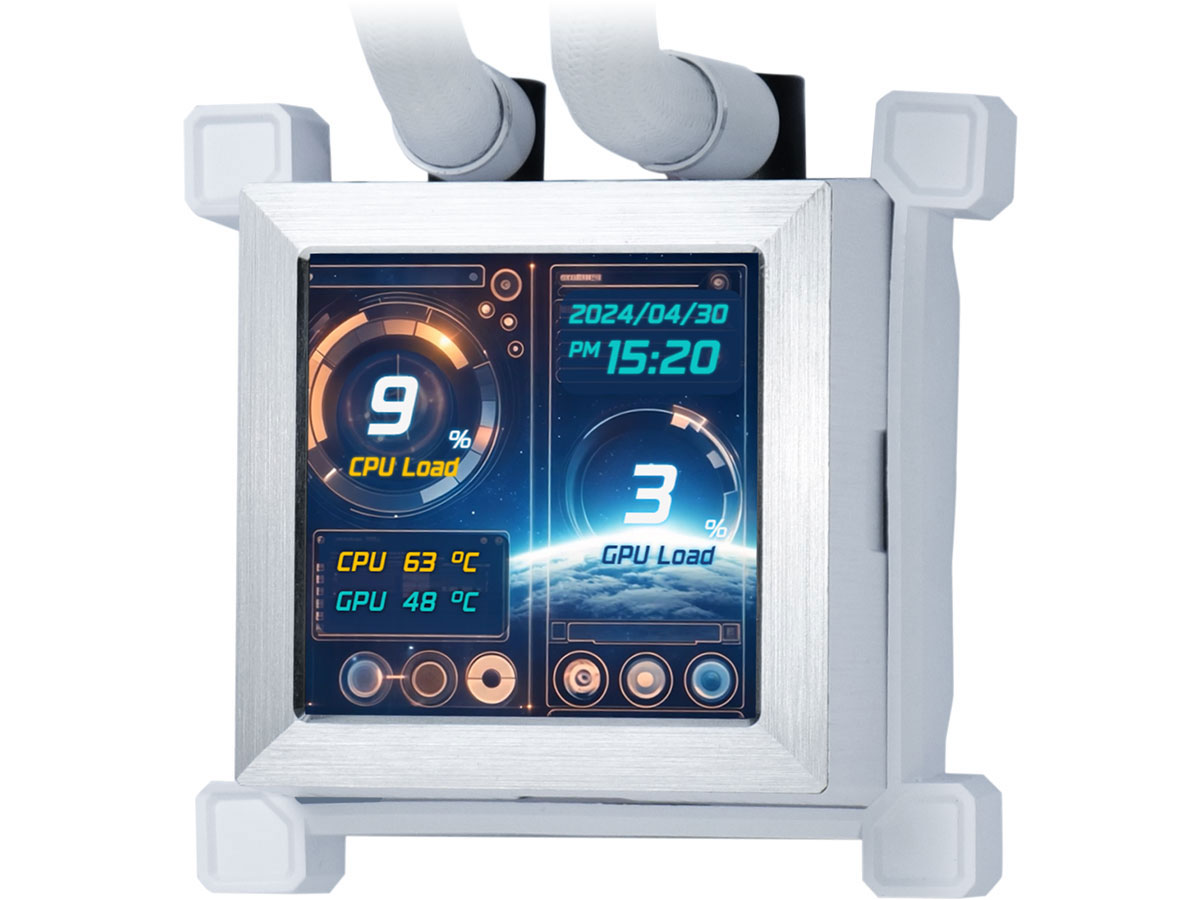 Lian Li HydroShift LCD 360 ARGB White 3x120mm - Chłodzenia